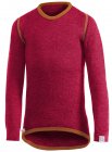 woolpower Kids Kinder Merino Langarm Hemd rot/ orange