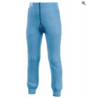 woolpower Long Johns 200g lange Merino Unterhose für Kinder light blue