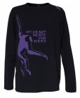 Chillaz Kids Shirt "Heart Beats" black/viola