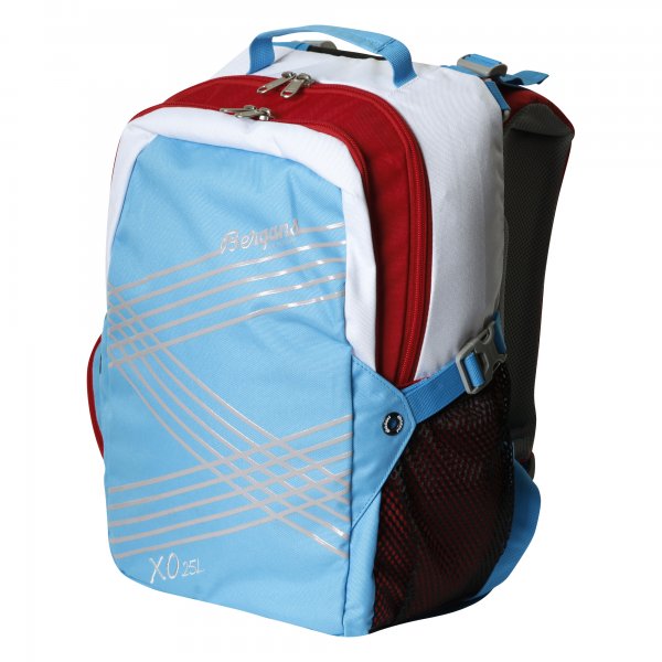 Bergans Schulrucksack XO 25 l Stripes RetroBlue/Red/White
