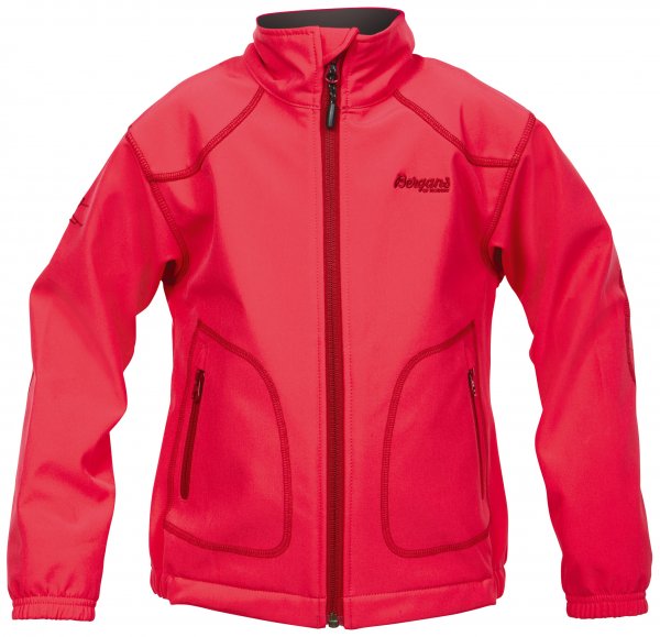 Bergans Killingen Kinder Softshell Jacke rot unisex