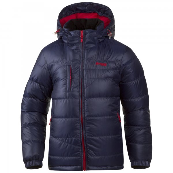 Bergans Kinder Daunenjacke Teenager unisex dunkelblau/rot