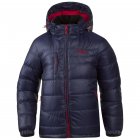 Bergans Kinder Daunenjacke Teenager unisex dunkelblau/rot