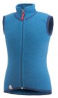 woolpower Kids Merino Woll Weste dolphin blue