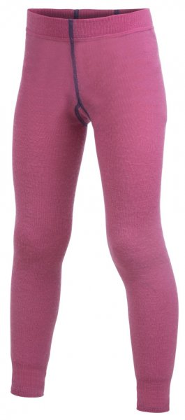 woolpower Long Johns 200g lange Merino Unterhose für Kinder rosa-pink