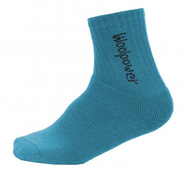 woolpower Kids Merino Socken Kinder 400g dolphin blue Woll Socken für Kinder