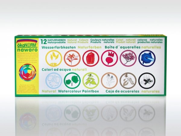 oekonorm nawaro Wasserfarben großer Wasserfarbkasten