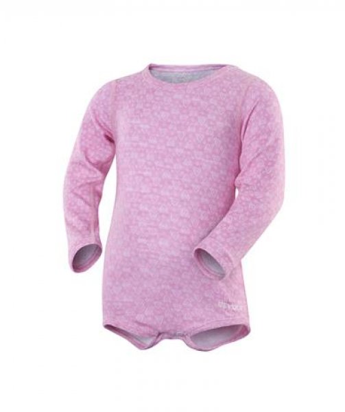 Devold Active Baby Body Farbe rose Merinowollbody für Kinder