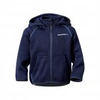 gestrickter Fleece Jackemit Kapuze von Didriksons  navy