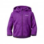 gestrickter Fleece Jackemit Kapuze von Didriksons  amethyst